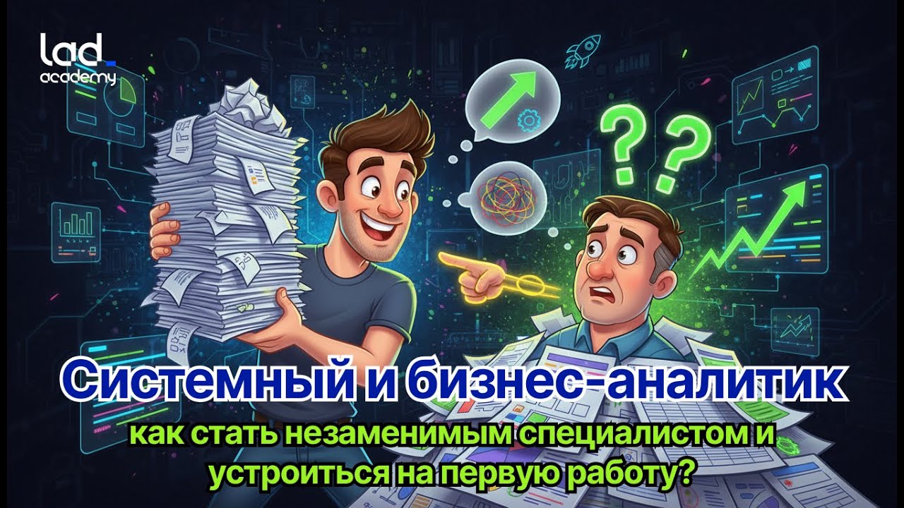 Веб «Системный и бизнес-аналитик: как стать незаменимым специалистом и устроиться на первую работу?»