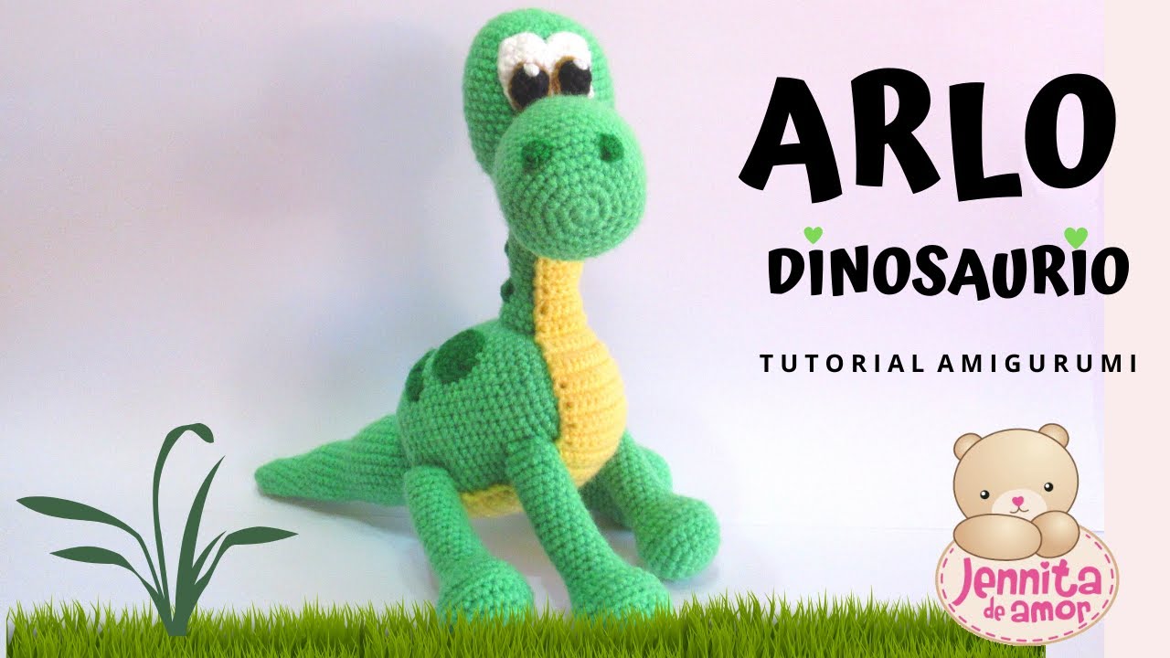ARLO DINOSAURIO Amigurumi Tutorial (Patrón en Descripción) | Crochet