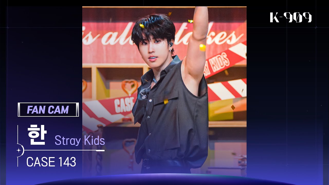 [909 직캠 4K] Stray Kids 한 세로캠 'CASE 143' (HAN FanCam) | @JTBC K-909 221008