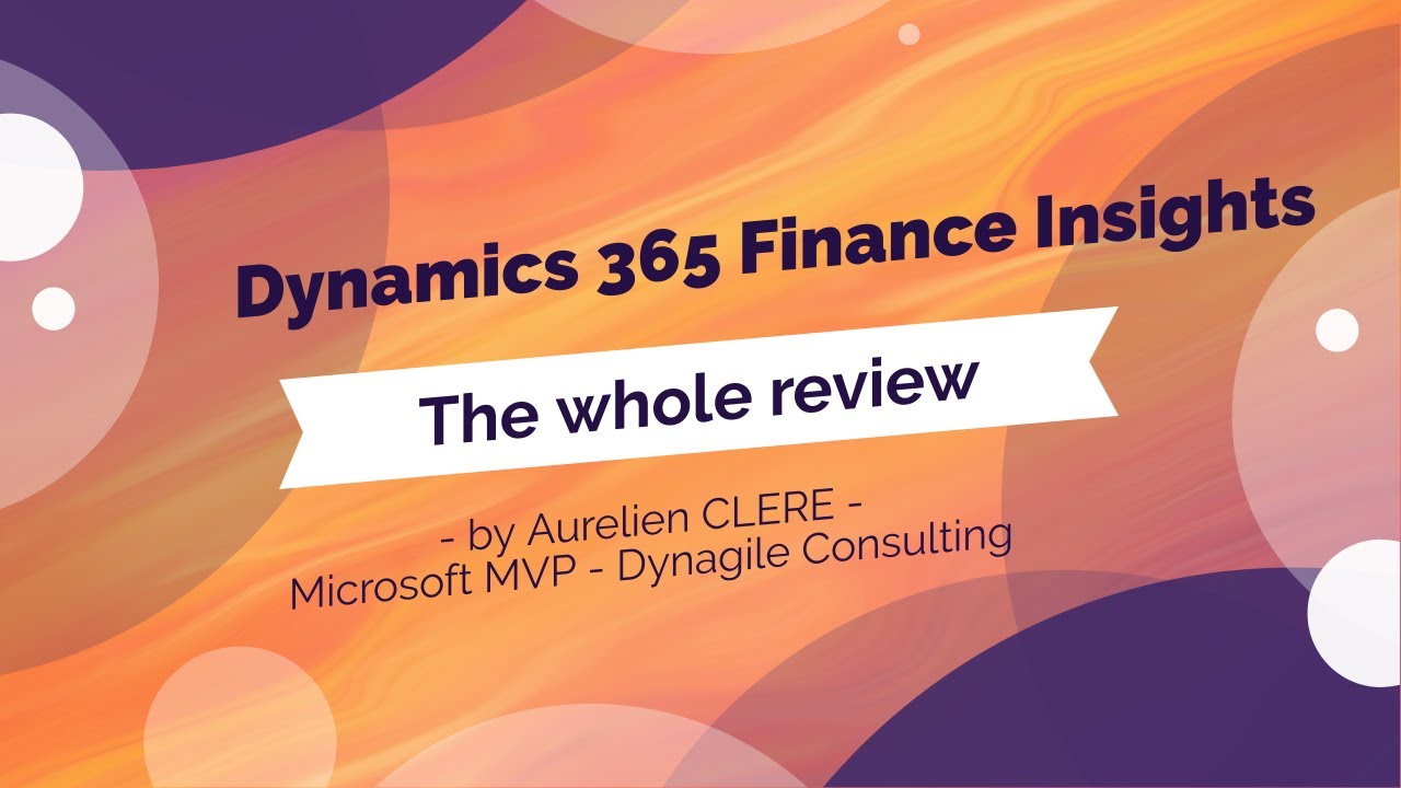 Dynamics 365 Finance Insights Overview