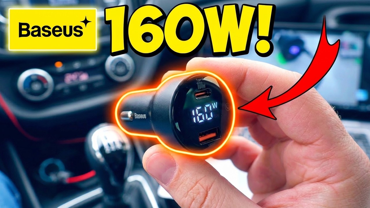 😲 160 ВАТТ 👉 ОЧЕНЬ МОЩНЫЙ ЗАРЯДНИК В АВТО BASEUS CCZX-160C ⚡ POWER DELIVERY 3.0 PPS, QUICK GHARGE 5