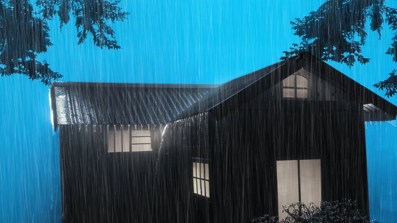 Peaceful Rainfall on a Tin Roof at Night | Let Your Mind Slow Down & Sleep