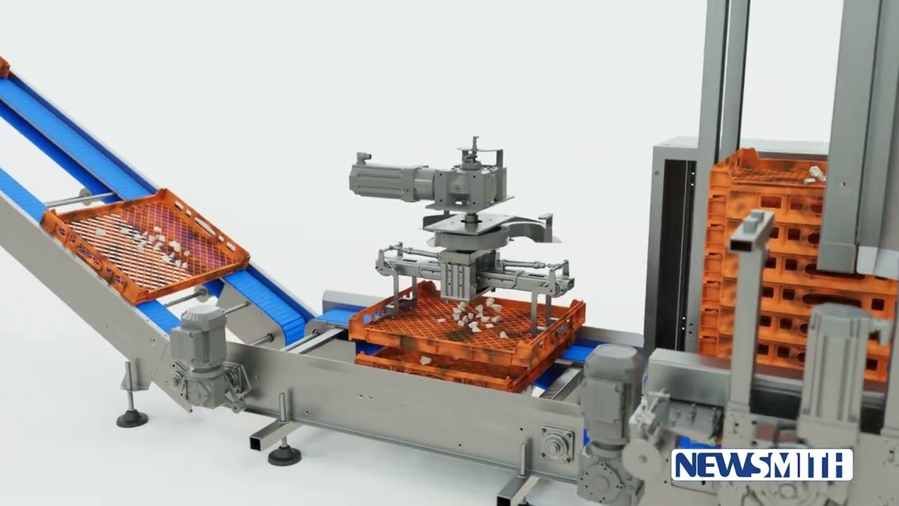Industrial washing machine animation product video 3d model