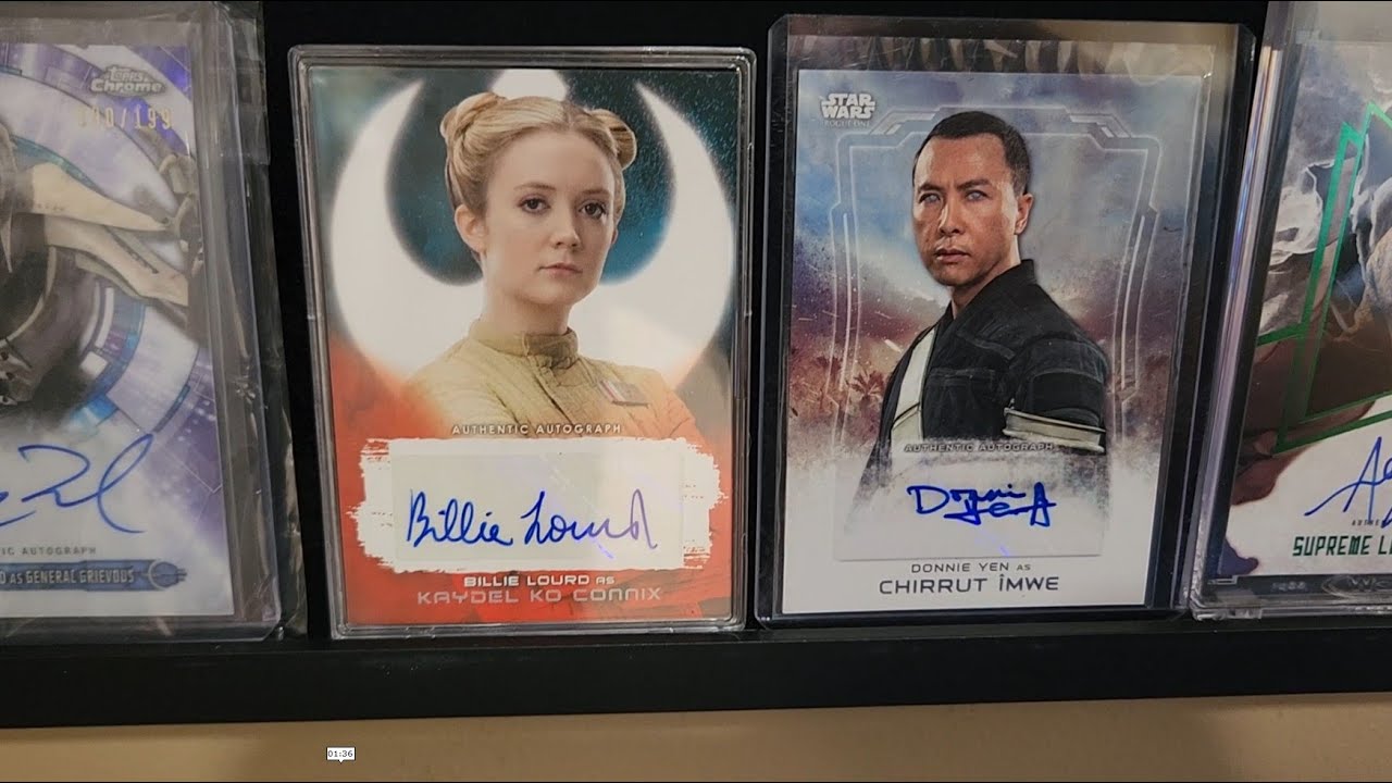 Star Wars Related Autograph Collection Showcase - Cards (Topps) and Photos