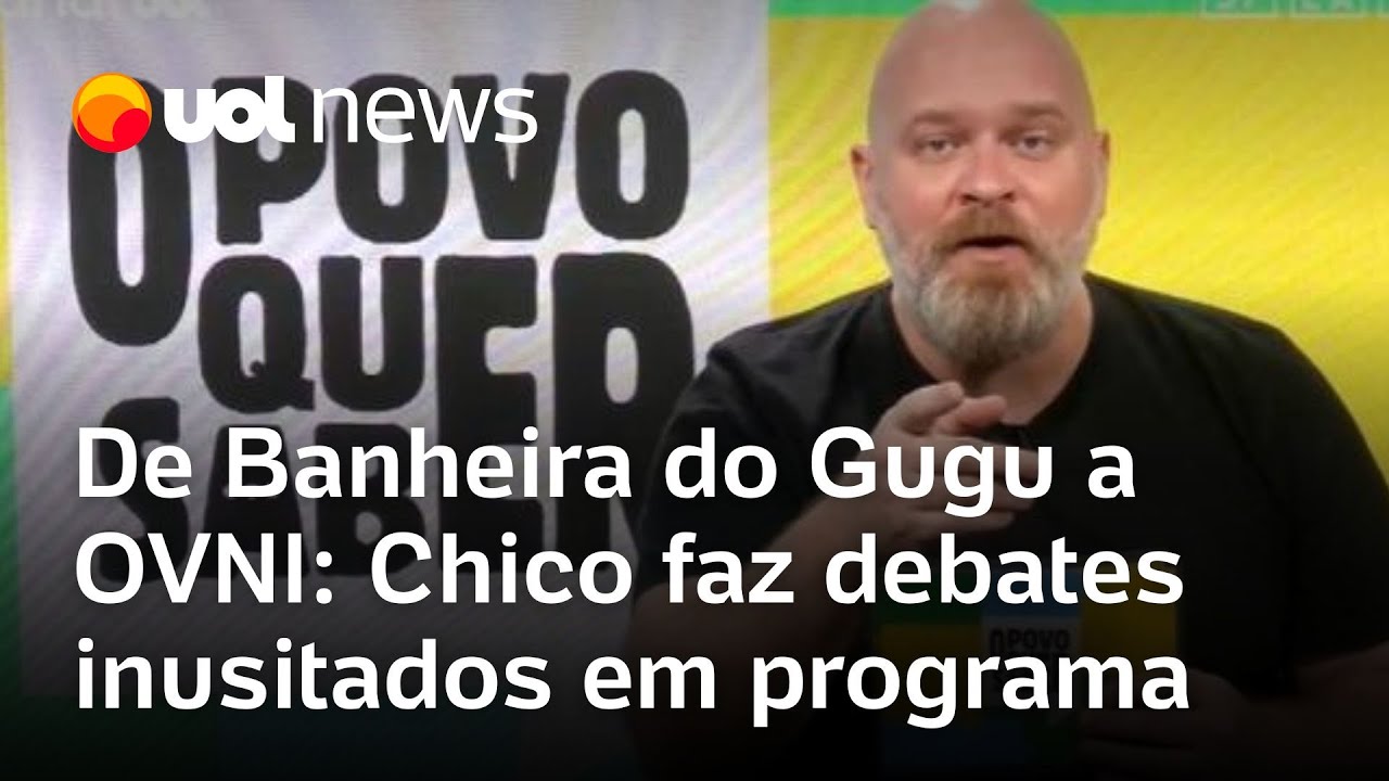 Chico Barney faz debates inusitados em novo programa do UOL: 'O Povo Quer Saber'