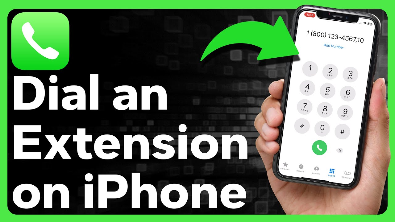 How To Dial An Extension On iPhone