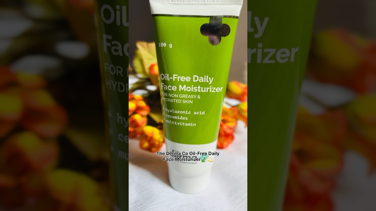 The Derma Co Oil-Free Daily Face Moisturizer ✨💕 #facemoisturizer #skincareproducts #productreview