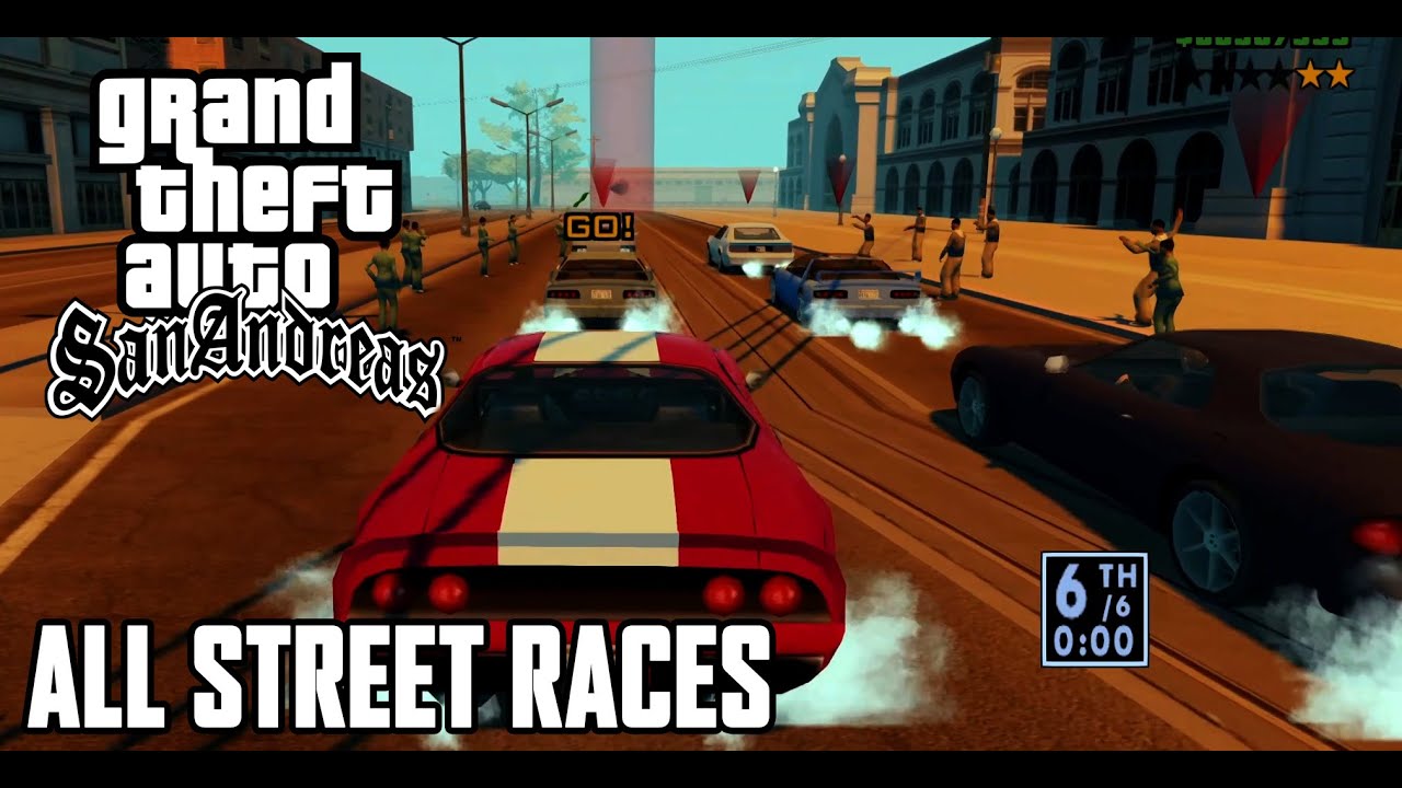 GTA San Andreas - All Street Races [RenderHook]
