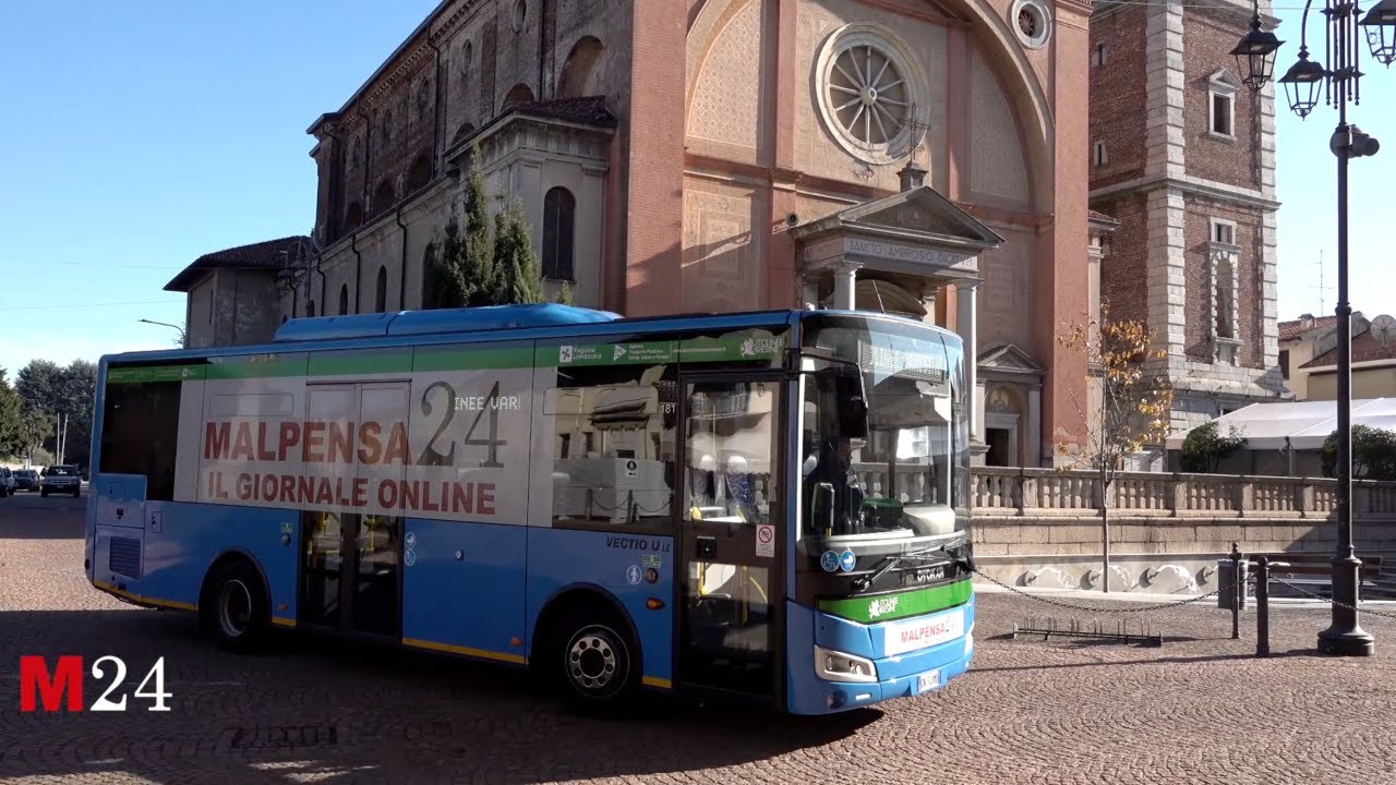 Il bus di Malpensa24 a Cardano, Samarate e Lonate