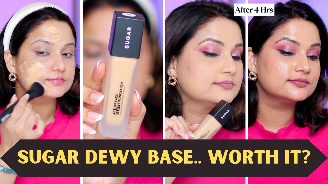 SUGAR Dewy Foundation Wear Test | 4.5 Hrs on Oily Skin!| Monica India