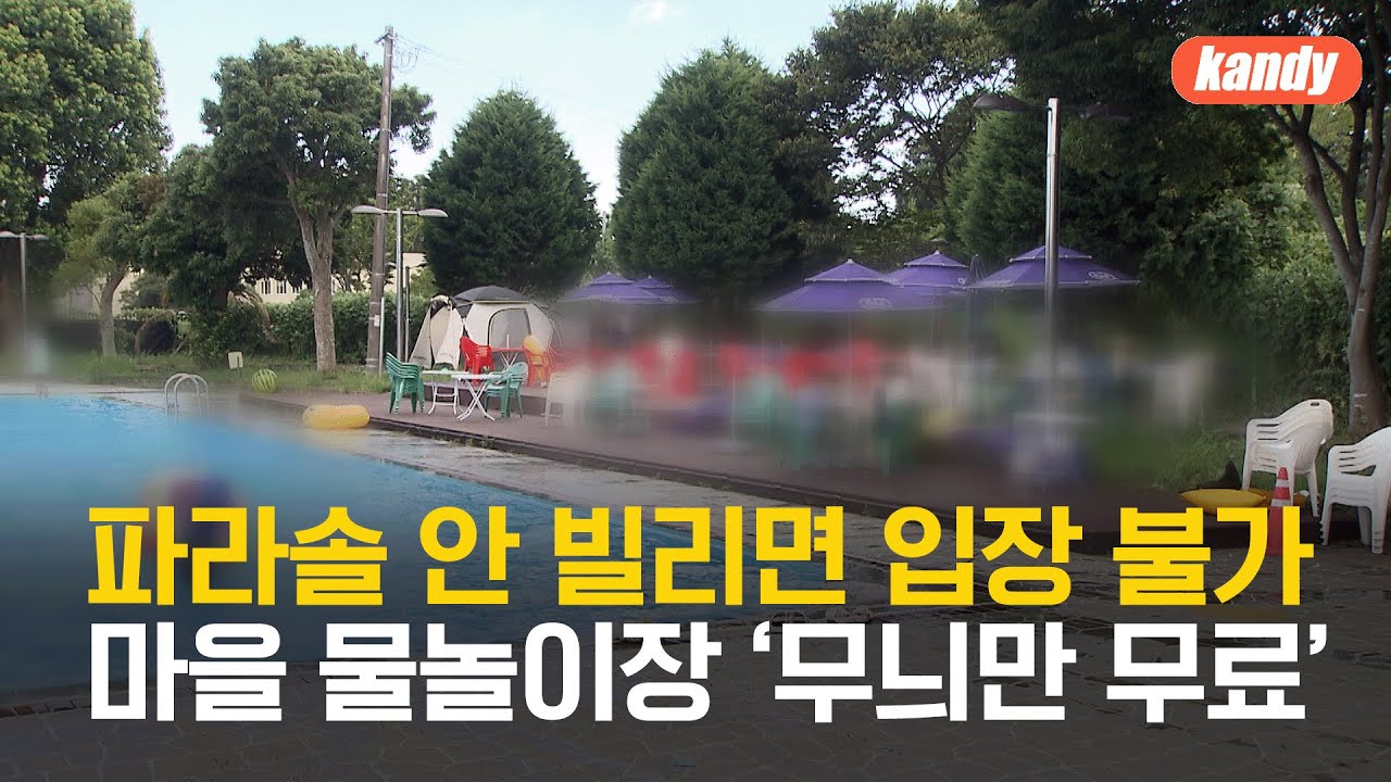 “파라솔 빌려야 입장?”…마을 물놀이장 바가지 논란 / KBS  2025.08.03.