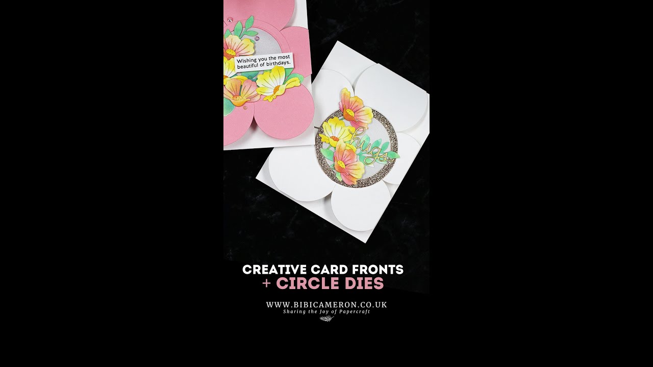 DIY Creative Card Fronts using Circle Dies + SSS Iceland Poppies