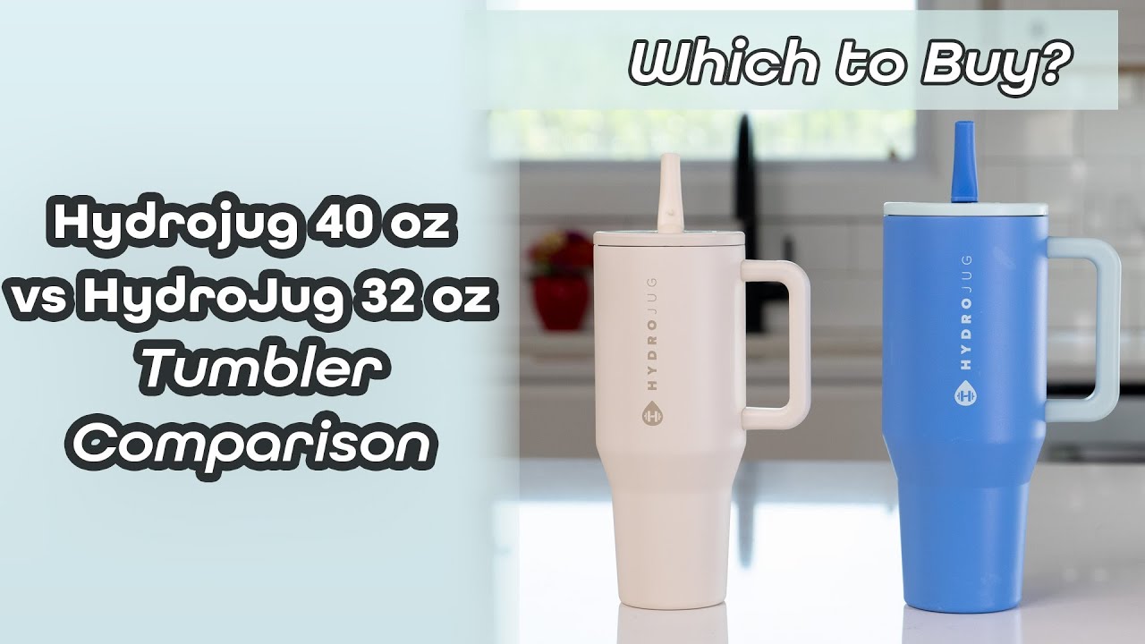 Which to Buy? 32 oz vs 40 Oz Hydrojug Traveler Compared