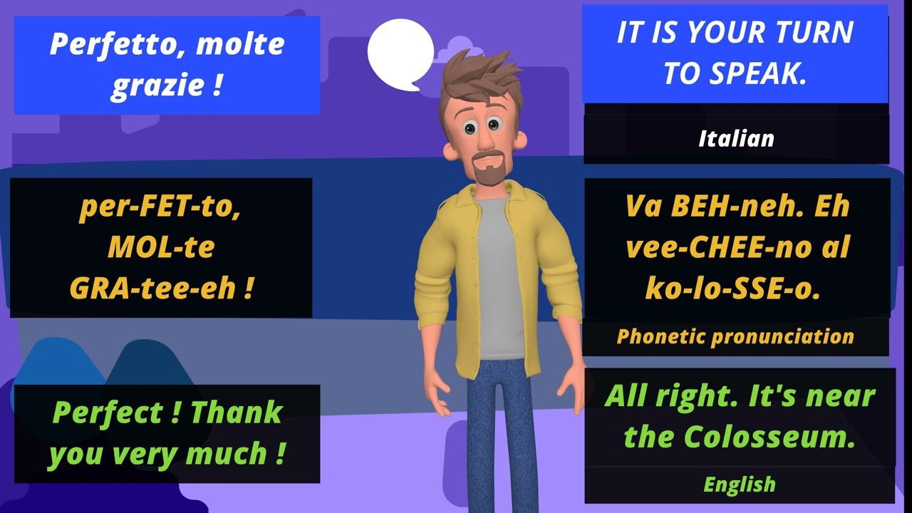 Learn Italian through a 21-day story adventure. Pick up your character and go. (Chapter 3)_You Speak