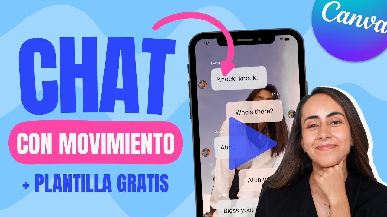 Cómo crear un CHAT ANIMADO en Canva + Plantilla Gratuita🎁