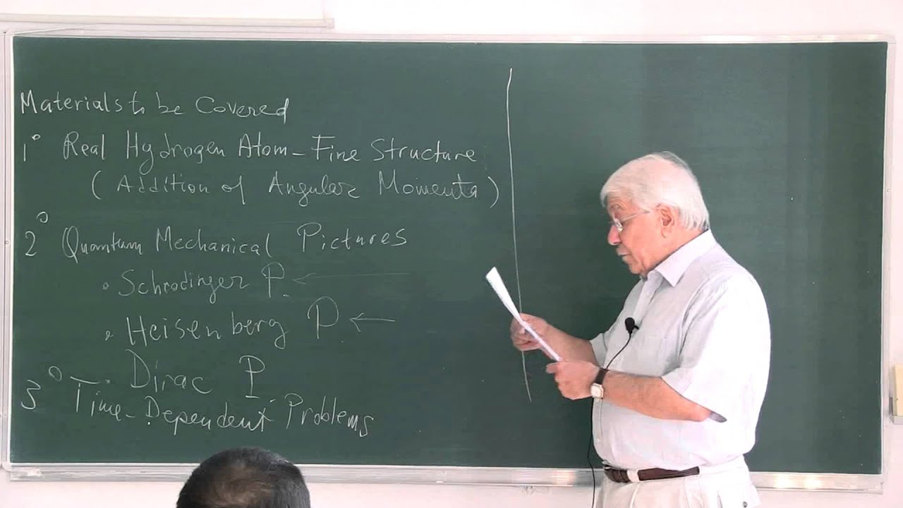METU - Quantum Mechanics II - Week 1 - Lecture 1