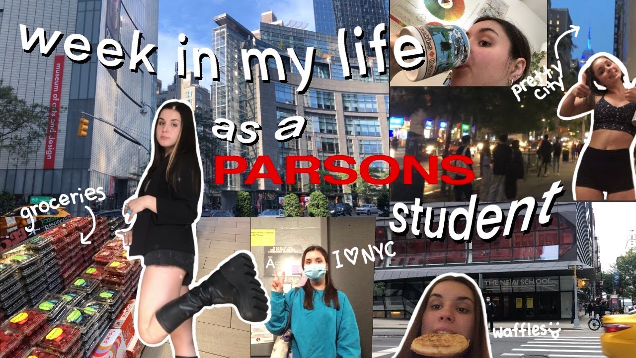 WEEK IN MY LIFE AT PARSONS SCHOOL OF DESIGNS // art school in NYC, grwm, daily vlogs, etc.