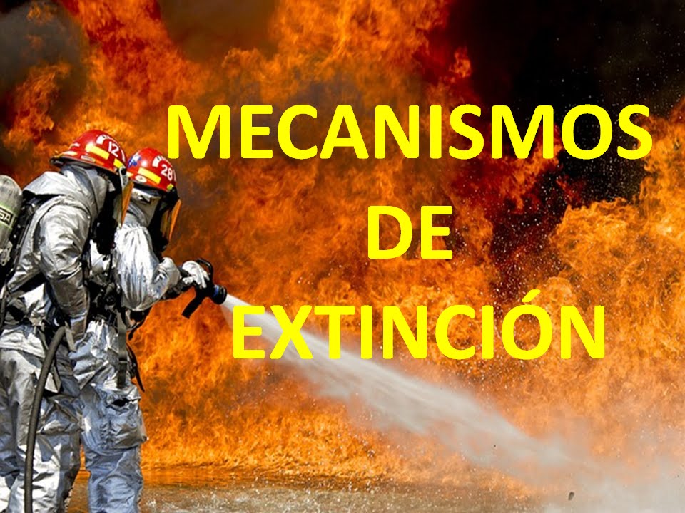 f2f Agentes extintores #5, Mecanismos de extinción.