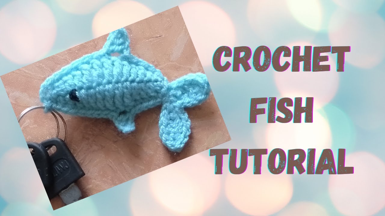 how to crochet fish 🐟 keychain tutorial (gharelu huner)