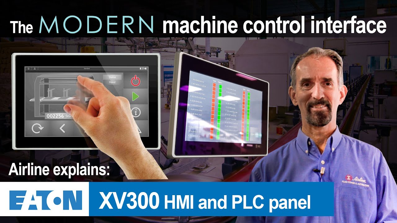 The Modern Machine Control Interface ✨ - Eaton's XV300 Series of HMI and PLC Panel