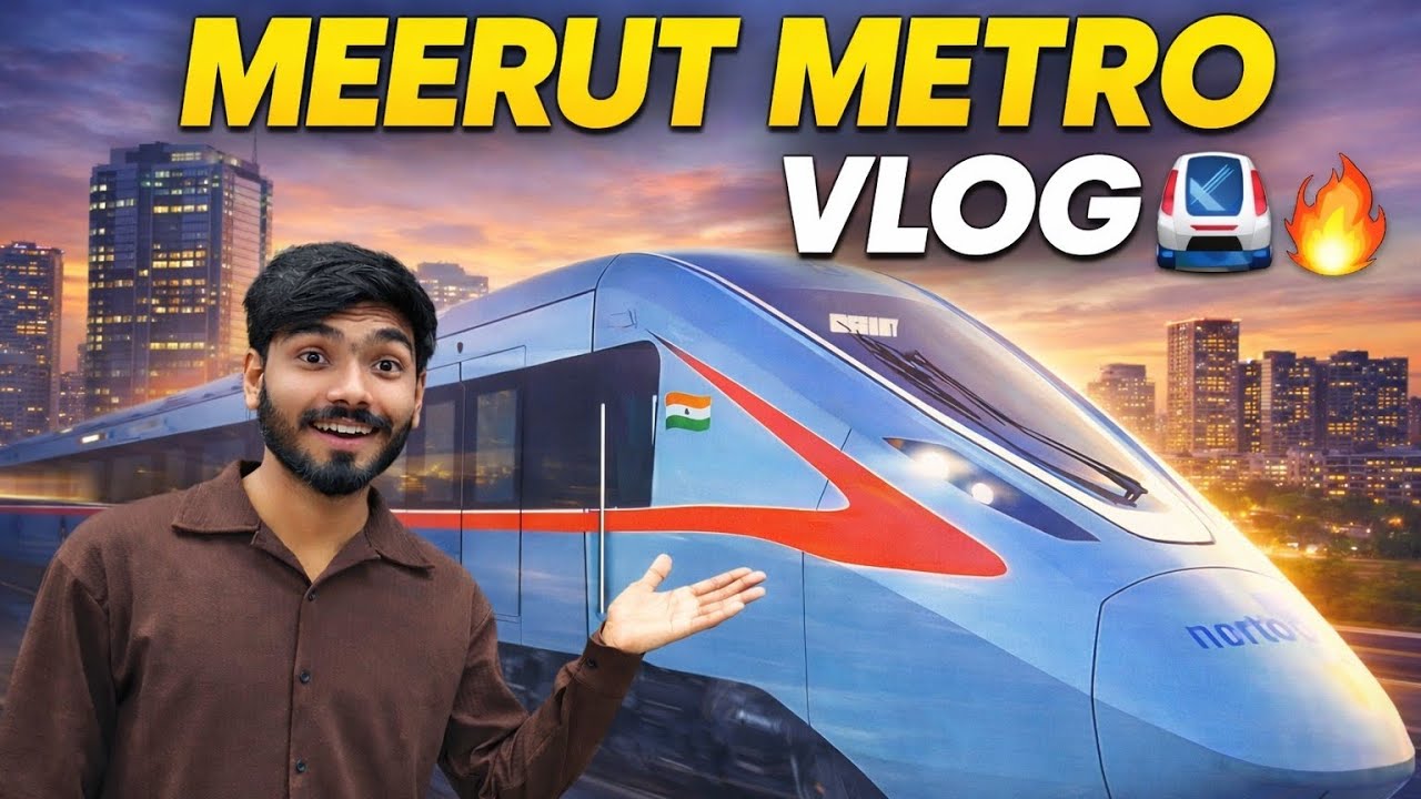 Meerut Metro vlog ❤️ | Travel First Time In Meerut Metro 🥳 #viral #newvlog 