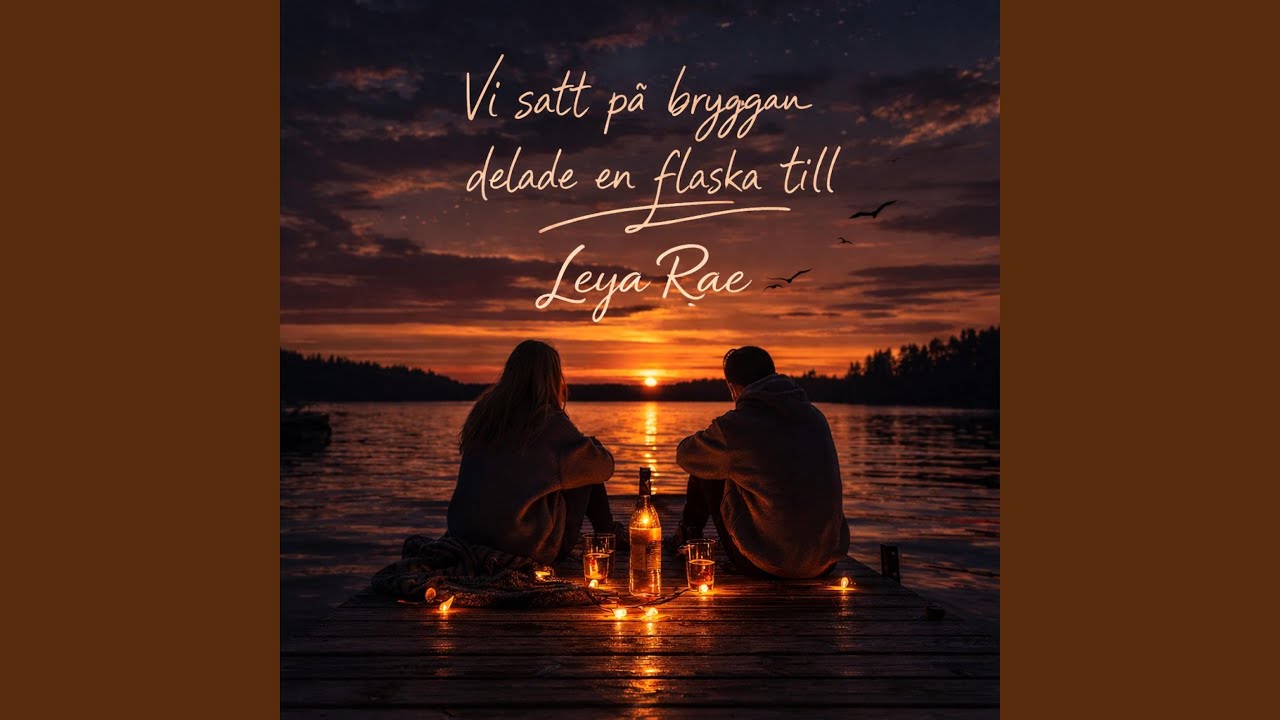 Vi Satt På Bryggan Delade En Flaska Till