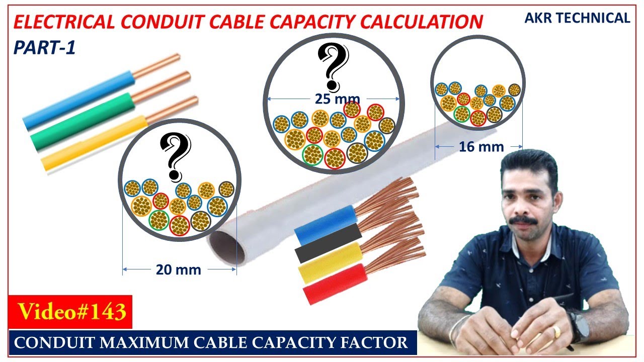 Electrical Conduit Maximum Wire Capacity Calculation Part-1 | AKR Technical