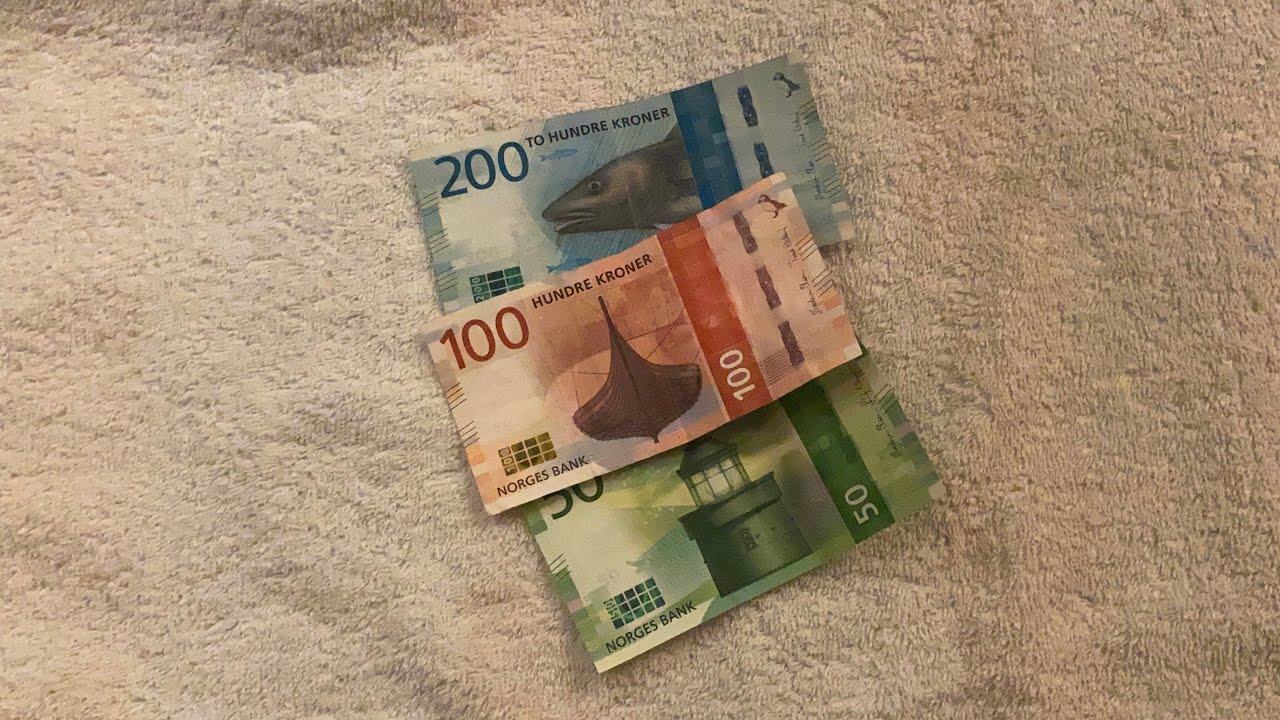 Norwegian kroner banknotes