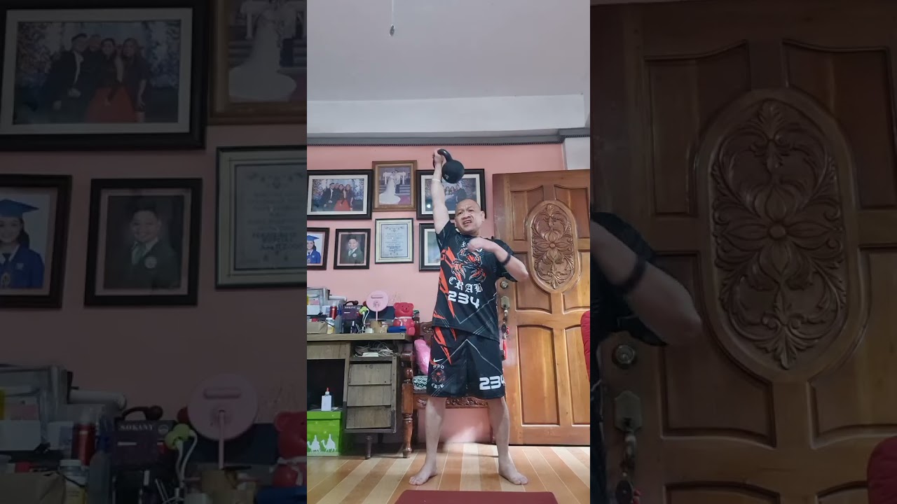 10 minutes of Kettlebell Complex 30/30 EMOM Workout 13 (12 kg. Kettlebell)