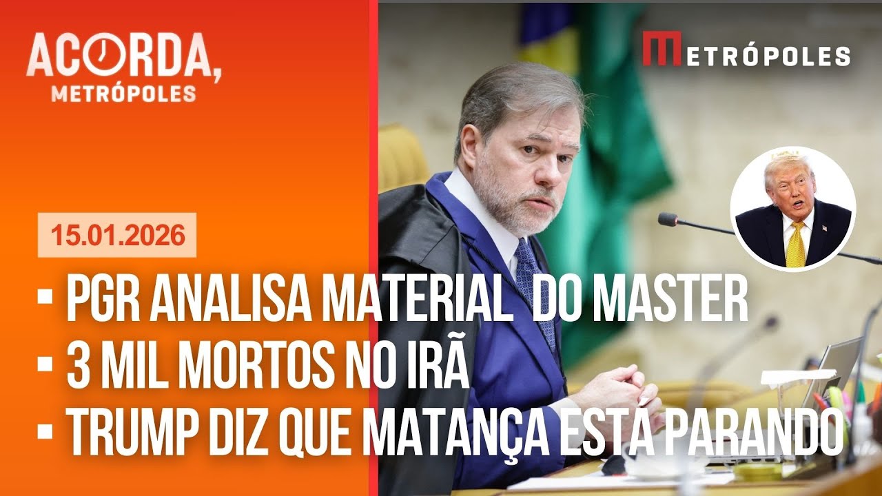 ÍNTEGRA: Toffoli muda de ideia e manda material apreendido do Master para PGR / 3 mil mortos no Irã