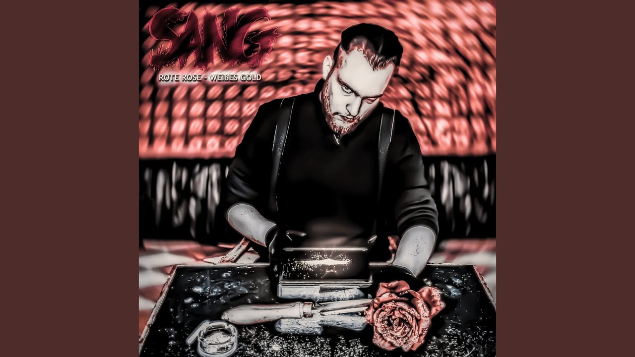 Rote Rose - Wei&szlig;es Gold