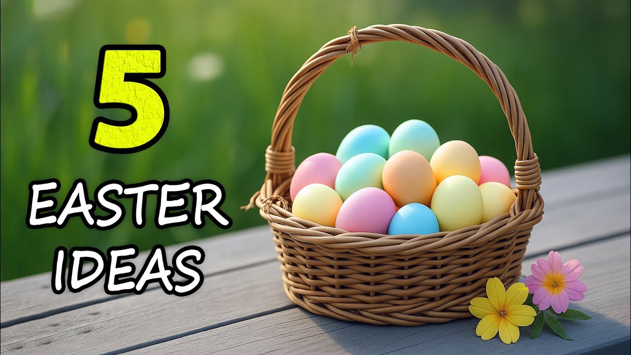 5 замечательных идей к Пасхе🥚Просто, красиво, необычно!🐔Пасхальный декор своими руками🌼