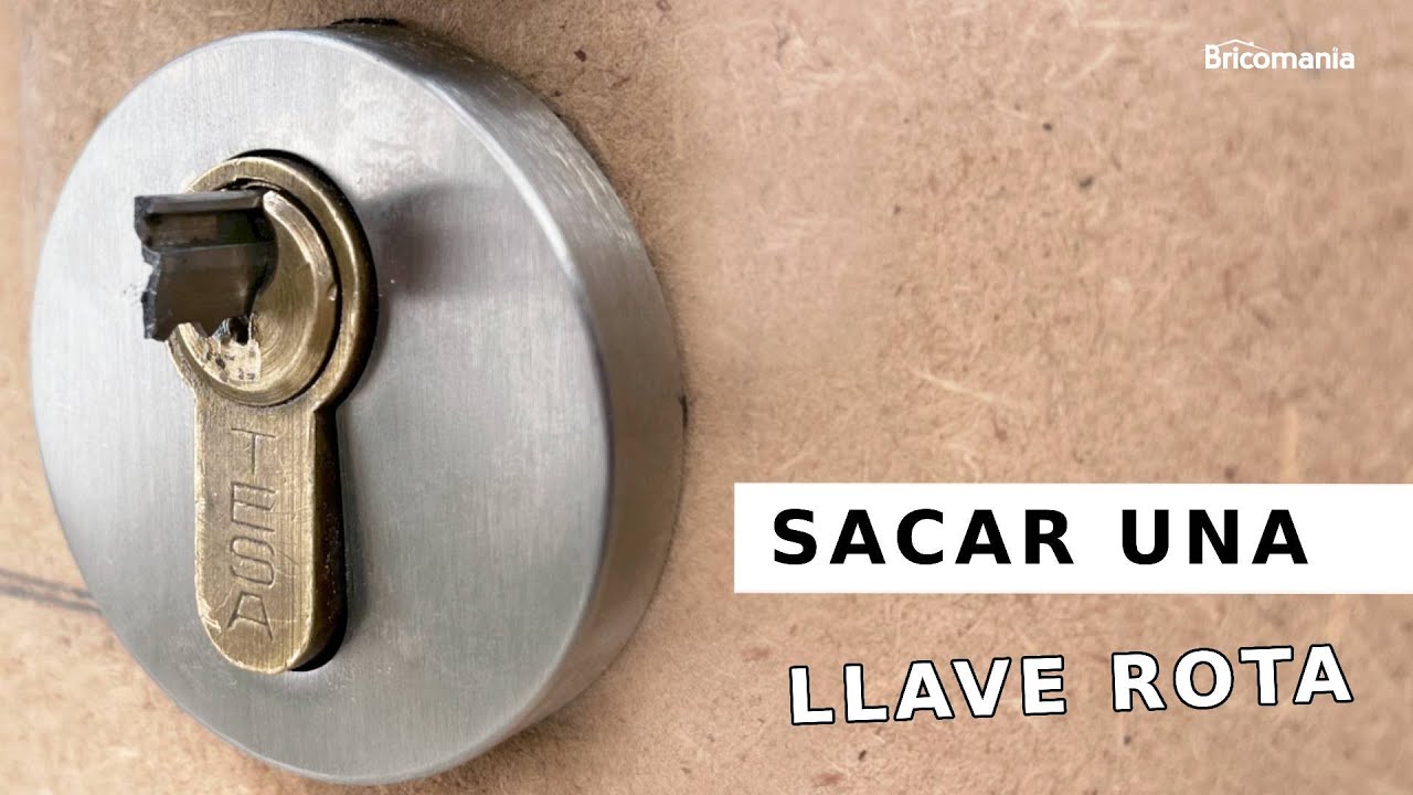 Como sacar una LLAVE ROTA de una cerradura // 2 TRUCOS con Bricomania