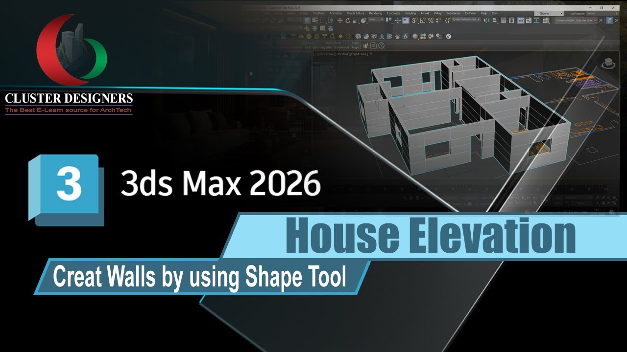 Wall createing in 3ds max