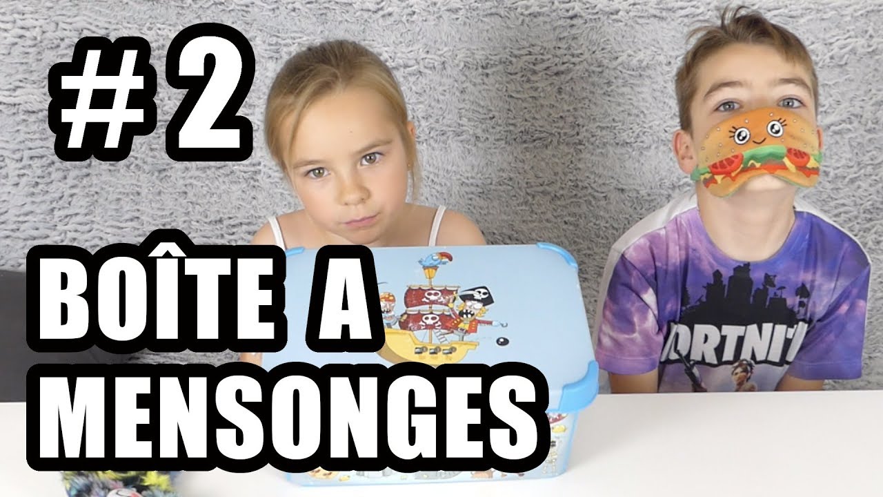 #2 BOITE &Agrave; MENSONGES   sp&eacute;cial SLIME !!!   #kidstudiotest