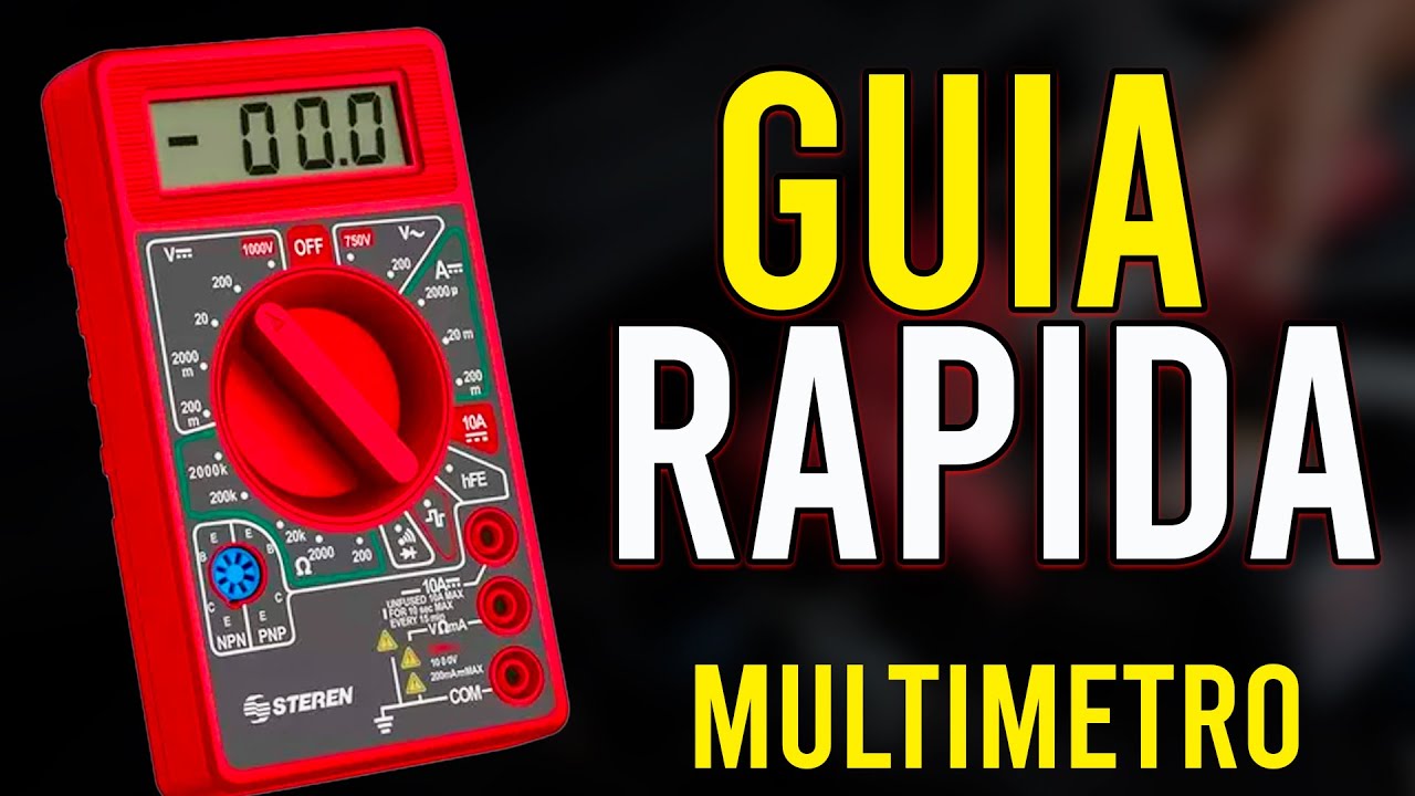 como usar tester o multimetro digital