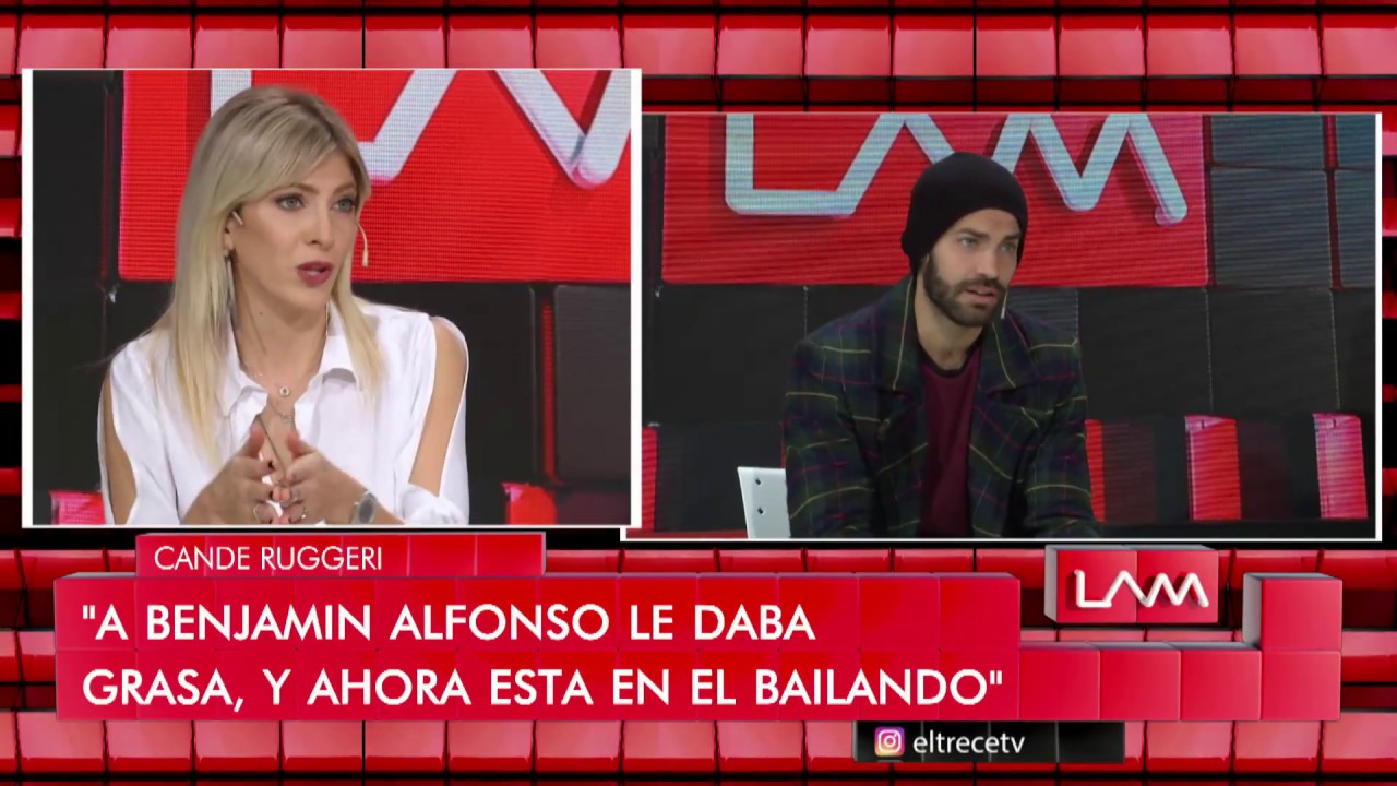 La reacción de Cande Ruggeri al saber que su ex Benajmín Alfonso va a Bailando