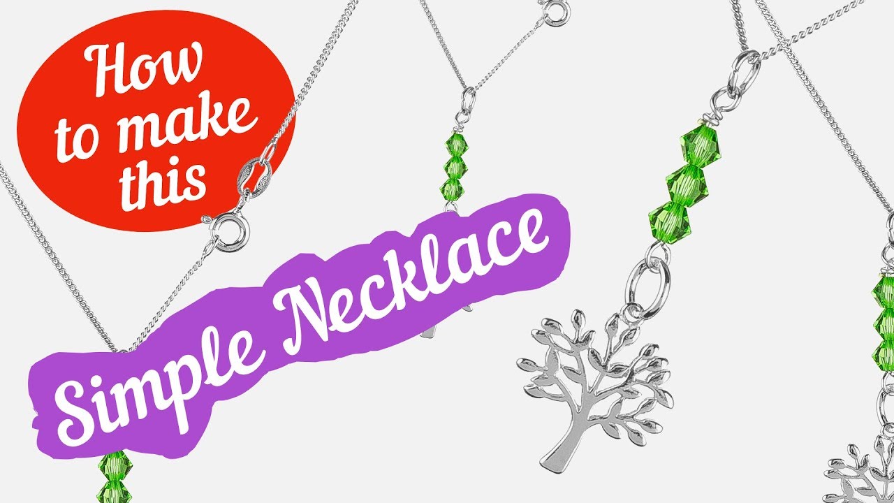 How To Create This Luminous Tree Of Life Simple Necklace! | Easy make | Bicone crystals