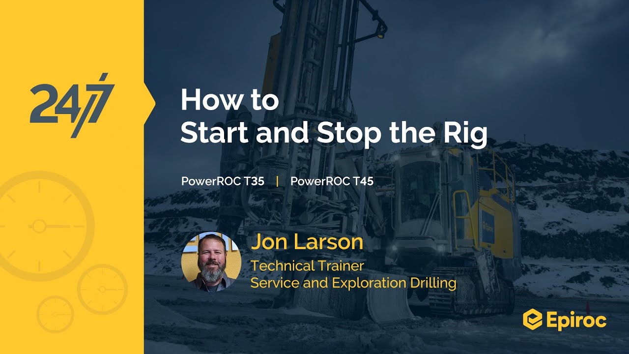 How to start and stop rig | PowerROC T35 | PowerROC T45