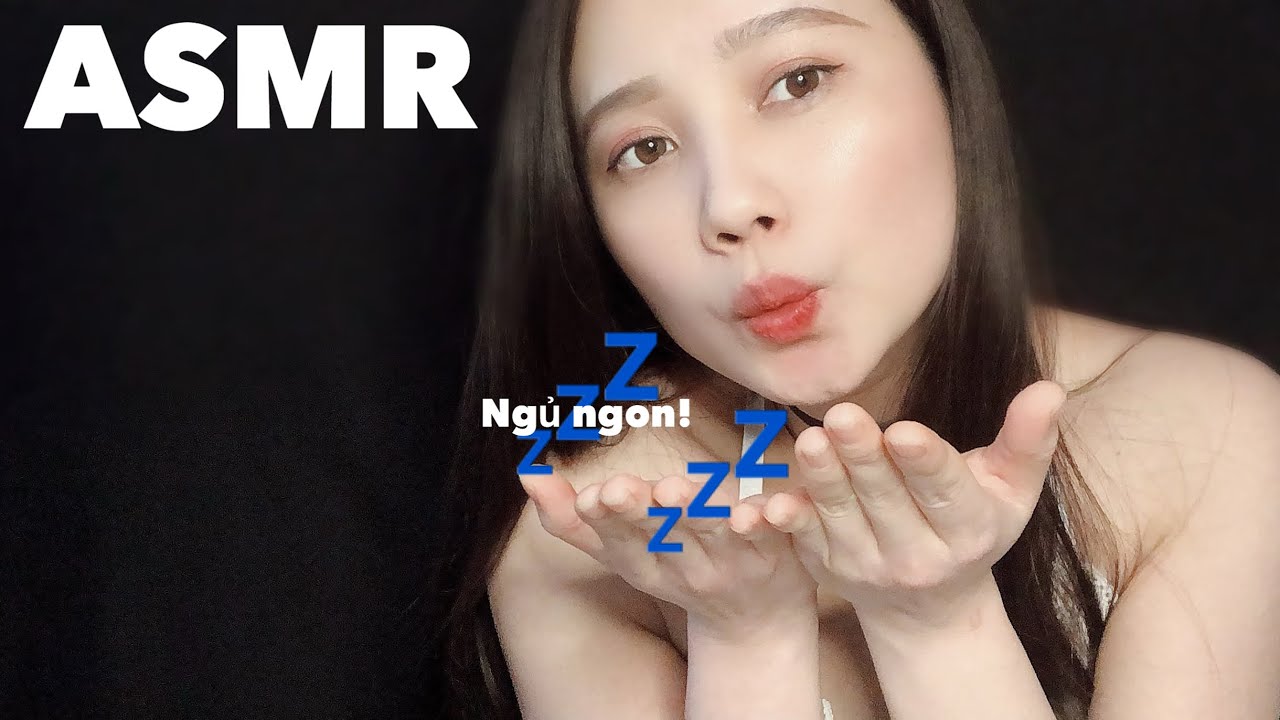 ASMR | Hôn gió 😘 và thì thầm ngủ ngon 🤤💤Repeat good night | QN CHANNEL