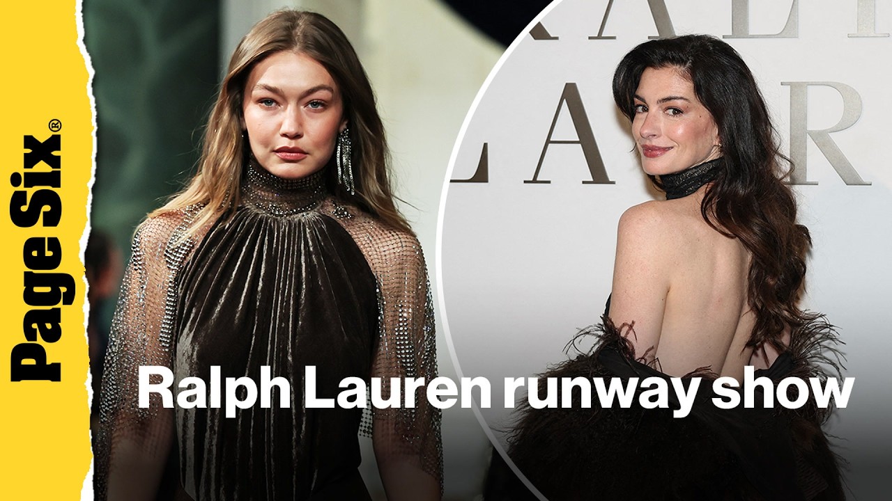 Gigi Hadid, Anne Hathaway, more attend the Ralph Lauren runway show