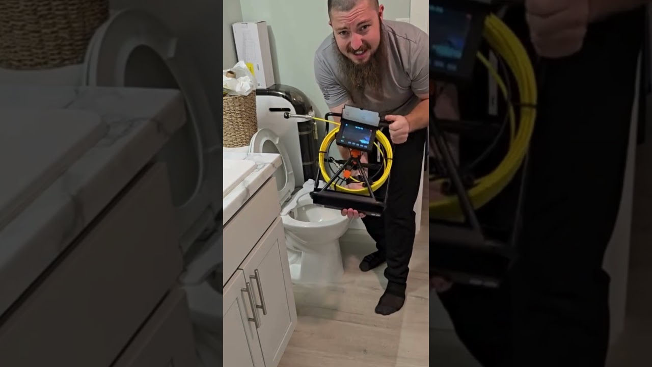 Sewer Camera 100ft Shocks Plumbers with What It Finds Underground!#shorts