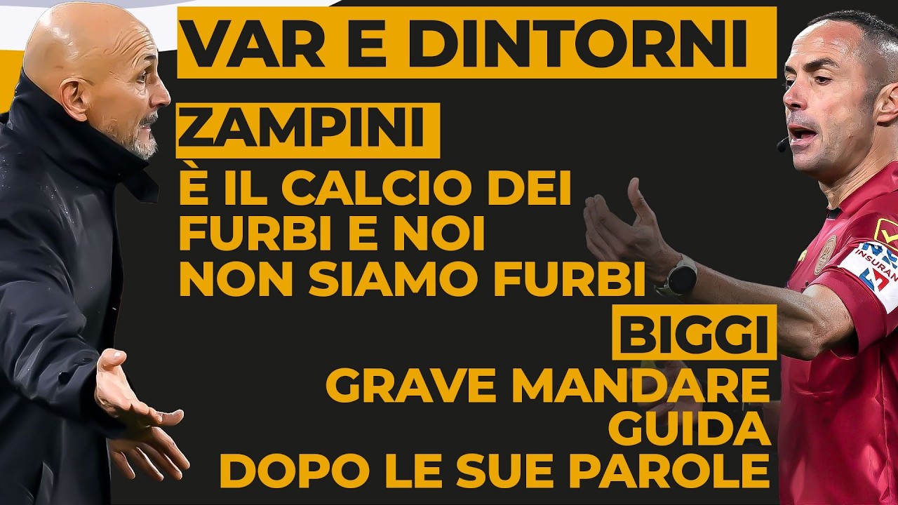 JUVE e VAR, EX ARBITRO BIGGI SCATENATO: GUIDA NON SERENO, VAR COSI NON FUNZIONA! Con ZAMPINI MECCA