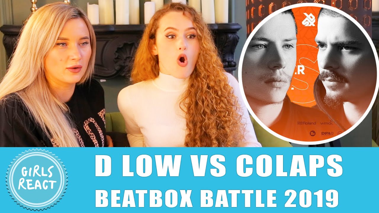 Реакция девушек. D-LOW против COLAPS | Grand Beatbox Battle 2019 | 1/4 финала. Реакция на битбокс.