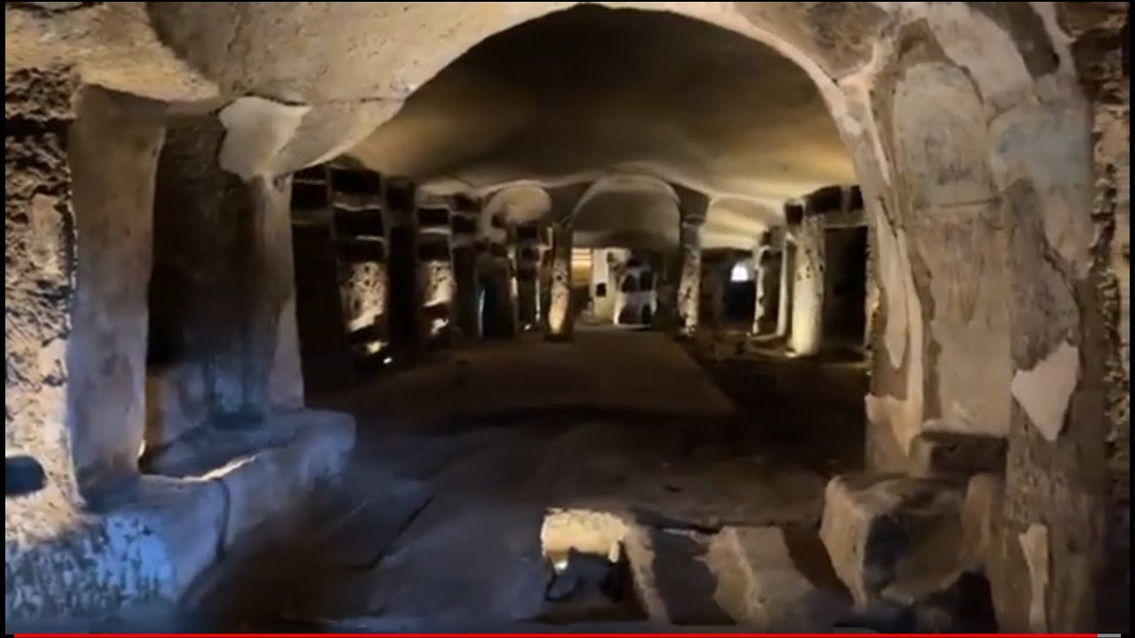 Catacombs of San Gennaro Paleo-Christian Burial and Worship Site. - Naples Italy - ECTV