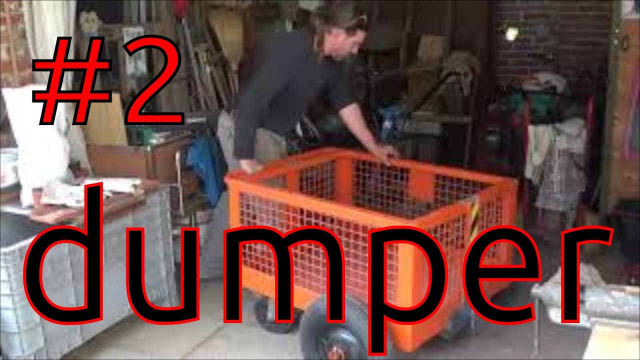 dumper per motocoltivatore, da un carrello di una gru, aggancio frontale sterzante.
