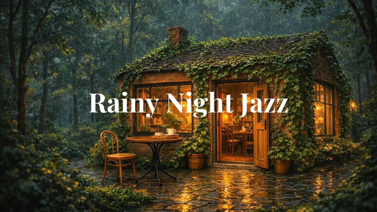 Relaxing Jazz, Rainy Night Calm | 빗소리와 함께 듣는 힐링 재즈 음악 (수면, 휴식, 집중)