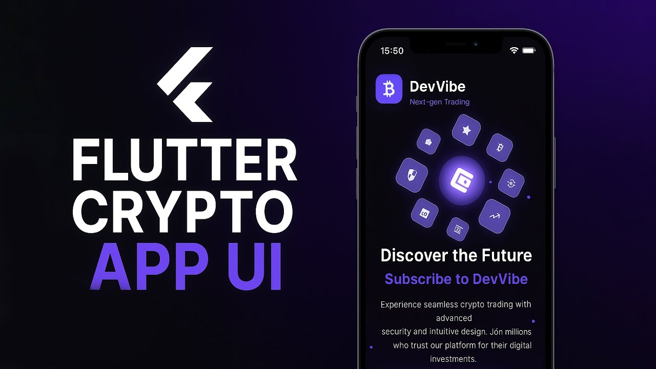 Crypto App UI Tutorial in Flutter &ndash; Modern Clean Design 2025 (No Talking)