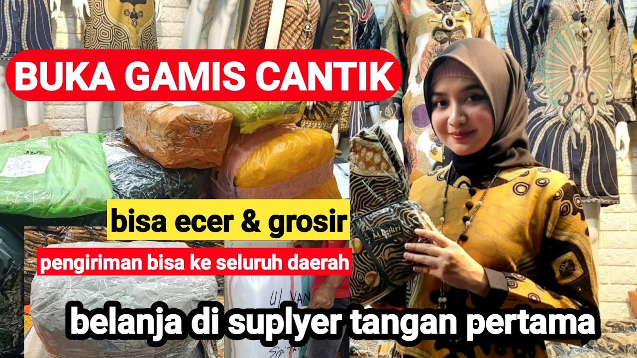 PROMO GAMIS BATIK CANTIK TERBARU BISA ECER & GROSIR REKOMENDASI SUPLYER TANGAN PERTAMA TANAH ABANG