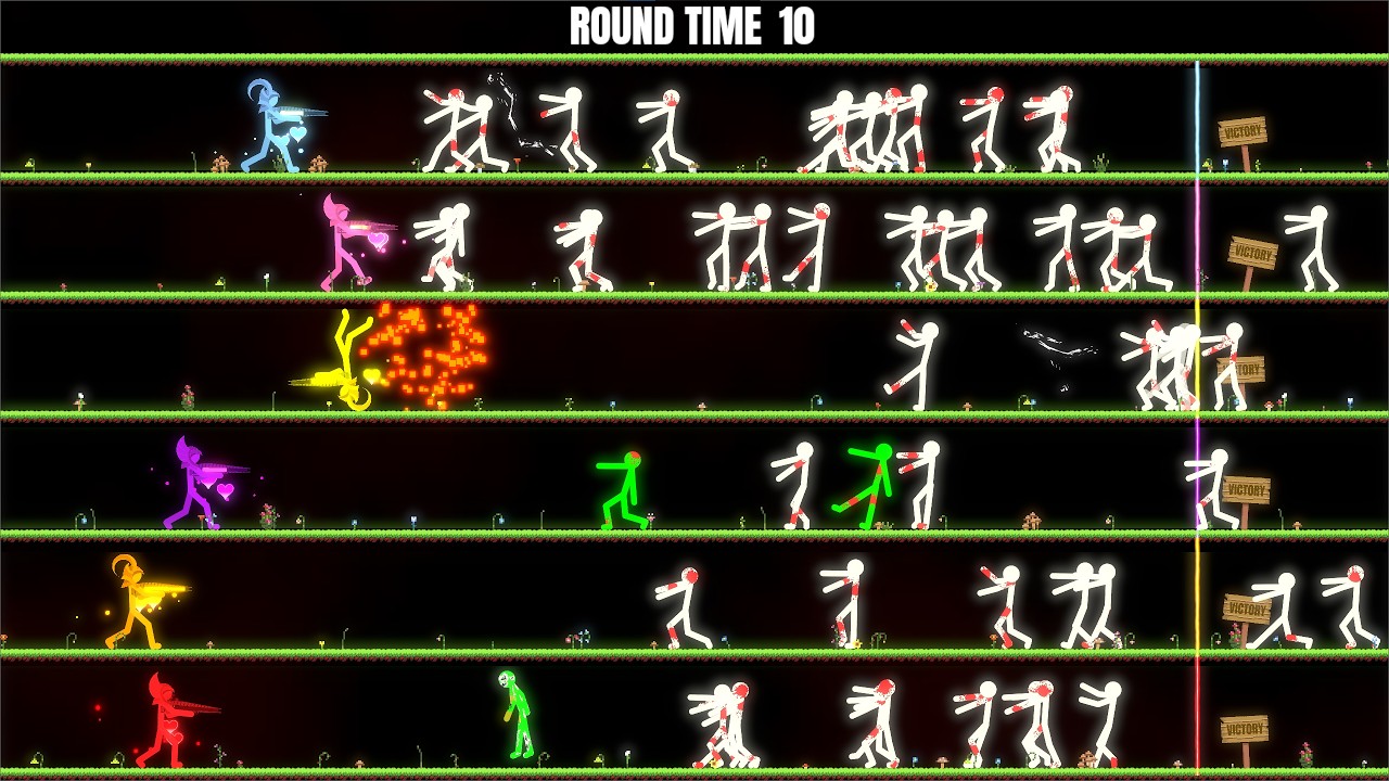 Six Laser Soldiers Fight Off A Zombie Horde